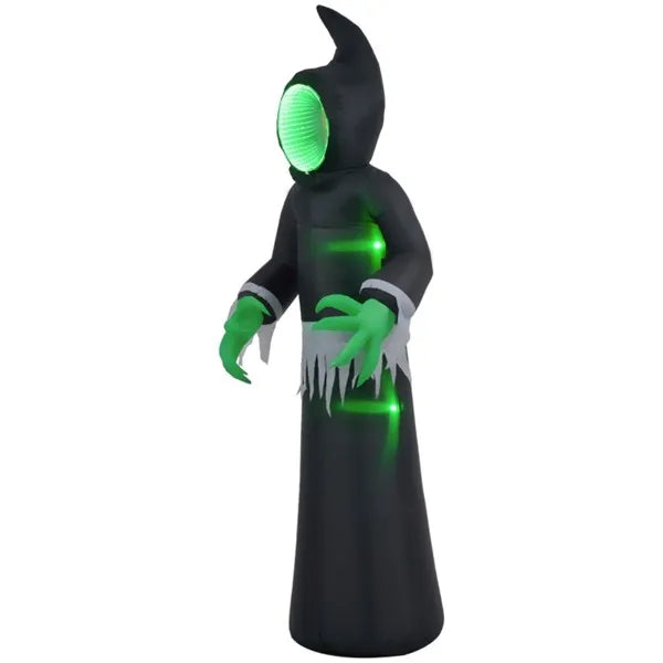 8FT Inflatable Mirror Face Ghost Halloween LED Yard Decor