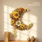 939PCS Golden Moon Flower Building Blocks Wall Decor Set