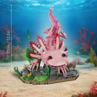 998PCS Creative Aquatic Amphibian Axolotl Building Blocks Set