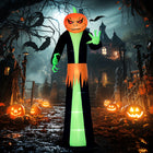 9FT Halloween Inflatable Pumpkin Head Ghost Outdoor LED Decor