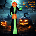 9FT Halloween Inflatable Pumpkin Head Ghost Outdoor LED Decor