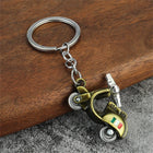 3D Vintage Scooter Keychain – Metal Motorcycle Vespa Keychain