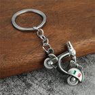 3D Vintage Scooter Keychain – Metal Motorcycle Vespa Keychain