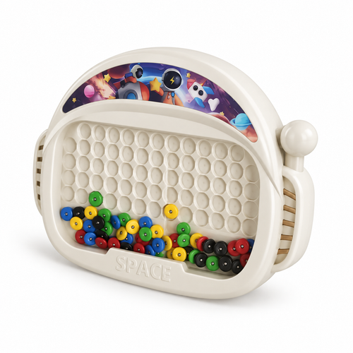 Toylvia™ Magnetic Doodle Board for Kids - Montessori Bead Drawing Toy with Pen (Ages 3-8) - alternate view