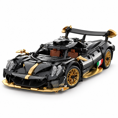 Black & Gold, 1218 Pieces — left three-quarter studio photo