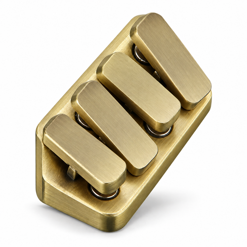 Metal Magnetic Fidget Slider Push Card Sound Wave EDC Toy - alternate view