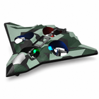 CZ36 Green RC EPP Foam Stunt Glider three-quarter left studio image