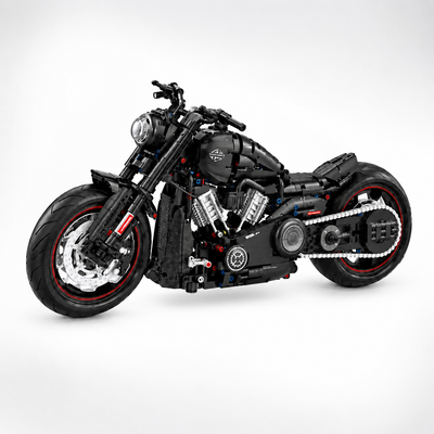 1:5 Scale Super Racing Dark Motorcycle Technical Building Blocks 2050pcs