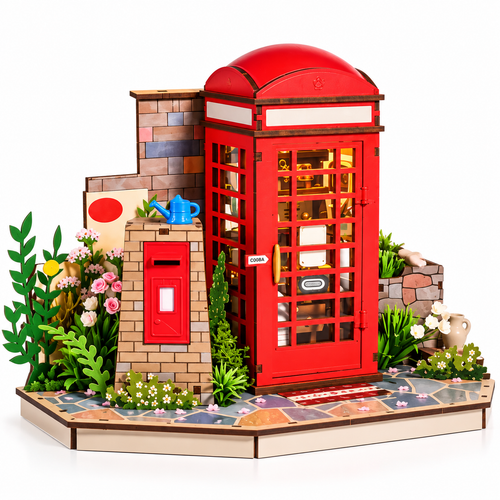 Cherry Blossom Book Stand 3D Wooden Puzzle Mini Model