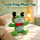 Cute Ribbit Frog Plush Toy - Soft Green Stuffed Animal Doll (24cm)