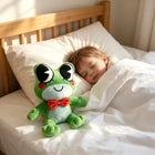 Cute Ribbit Frog Plush Toy - Soft Green Stuffed Animal Doll (24cm)