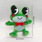 Cute Ribbit Frog Plush Toy - Soft Green Stuffed Animal Doll (24cm)