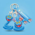 Zootopia Cute Blue Snake PVC Keychain - Cartoon Character Backpack Charm | Toylvia™
