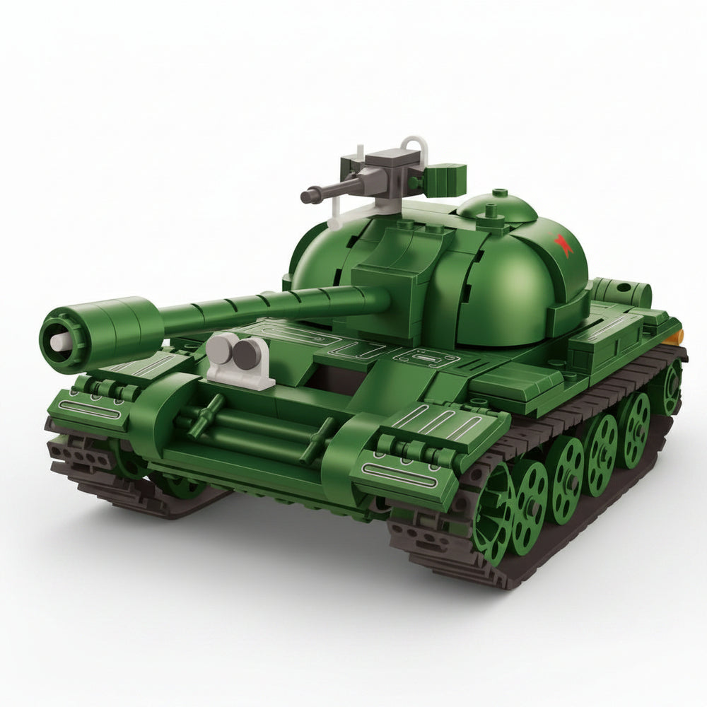 Type 59 Tank Building Set - WOT Licensed WWII Chinese Heavy Tank