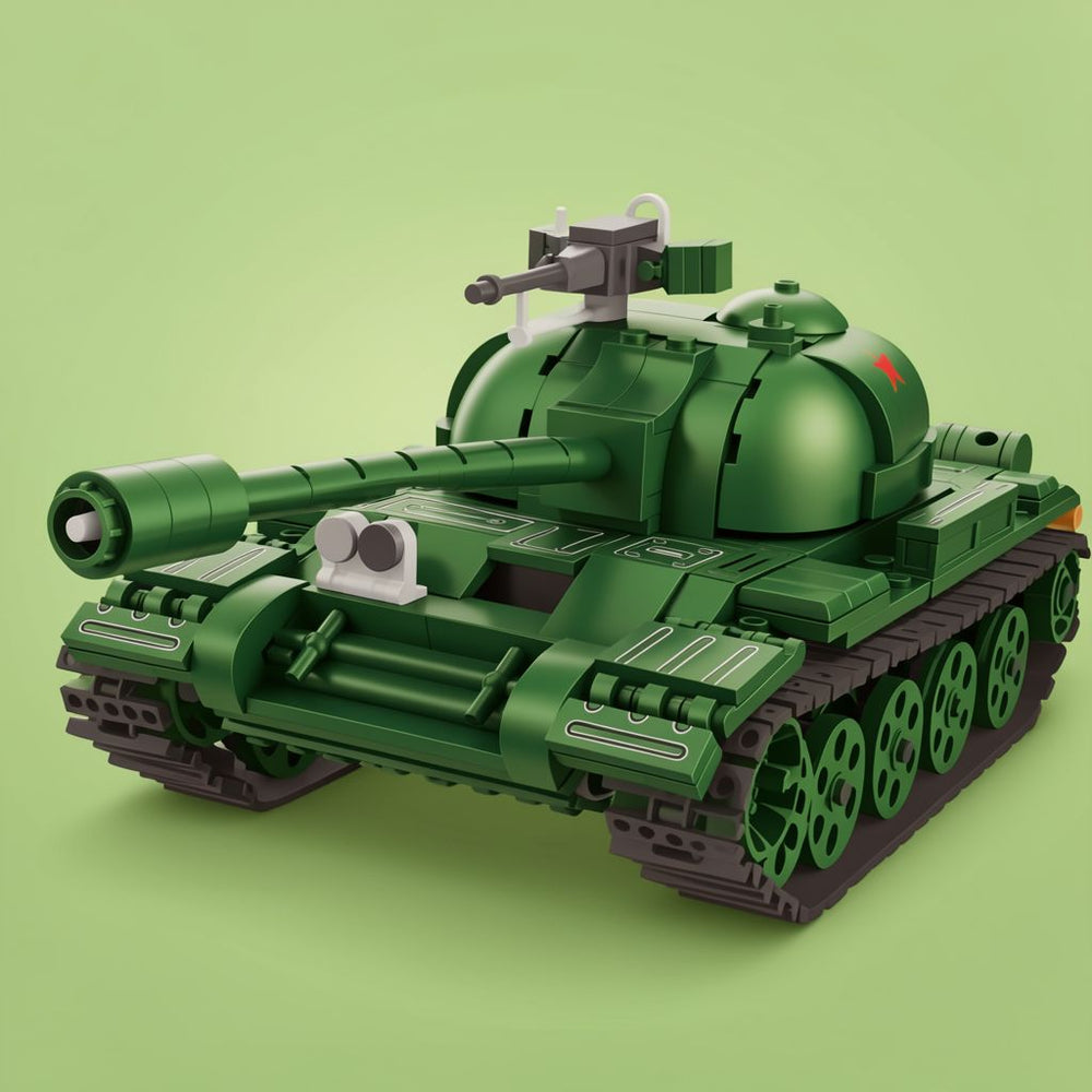 Type 59 Tank Building Set - WOT Licensed WWII Chinese Heavy Tank
