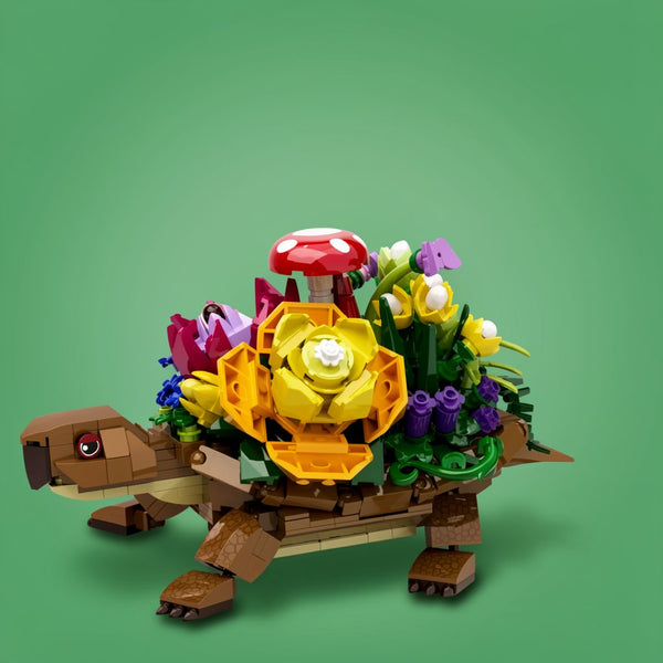 Turtles Planter Flower Pots Building Set | 510PCS MOC Animal Model | Toylvia