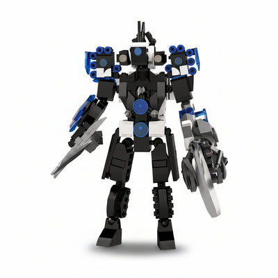 Upgraded Cameraman Building Set 396Pcs - Skibidi Toilet Toy with Sword