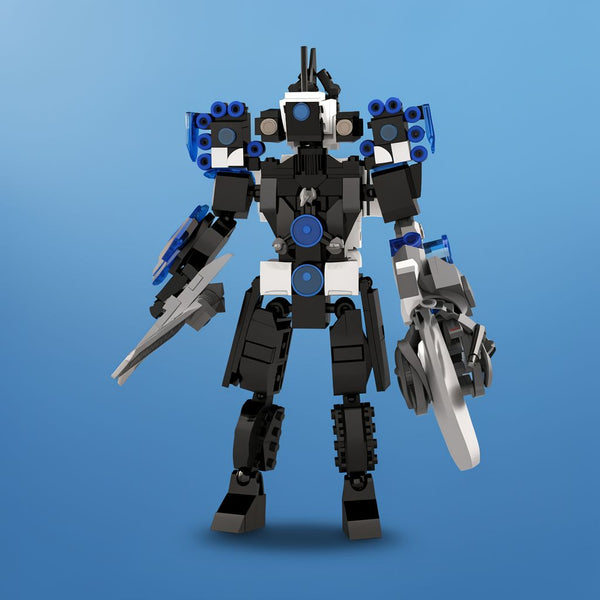 Upgraded Cameraman Building Set 396Pcs - Skibidi Toilet Toy with Sword