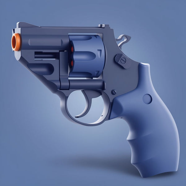 Toylvia™ TB-500 Dart Revolver - Mini 9mm Soft Bullet Continuous Firing Toy Gun