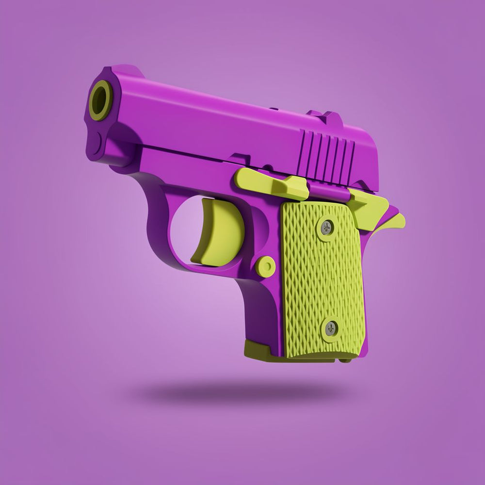 Toylvia™ Mini 1911 Stress-Relief Fidget Toy Gun - ABS Plastic Kids Gadget