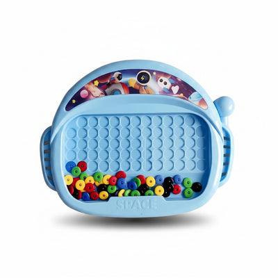 Toylvia™ Magnetic Doodle Board for Kids - Montessori Bead Drawing Toy with Pen (Ages 3-8)