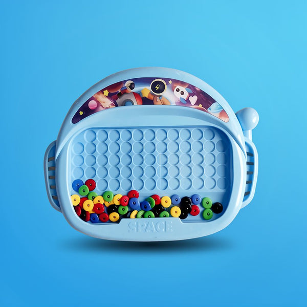 Toylvia™ Magnetic Doodle Board for Kids - Montessori Bead Drawing Toy with Pen (Ages 3-8)