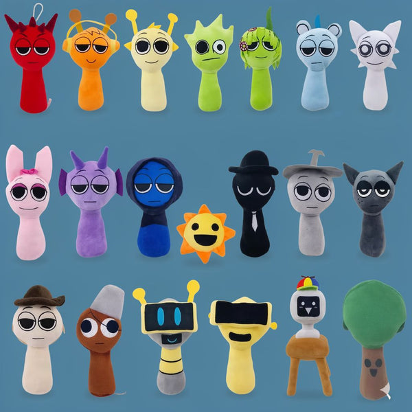 Sprunki Plush Toy - Cartoon Game Character Plush Doll (20-28cm) | Toylvia™