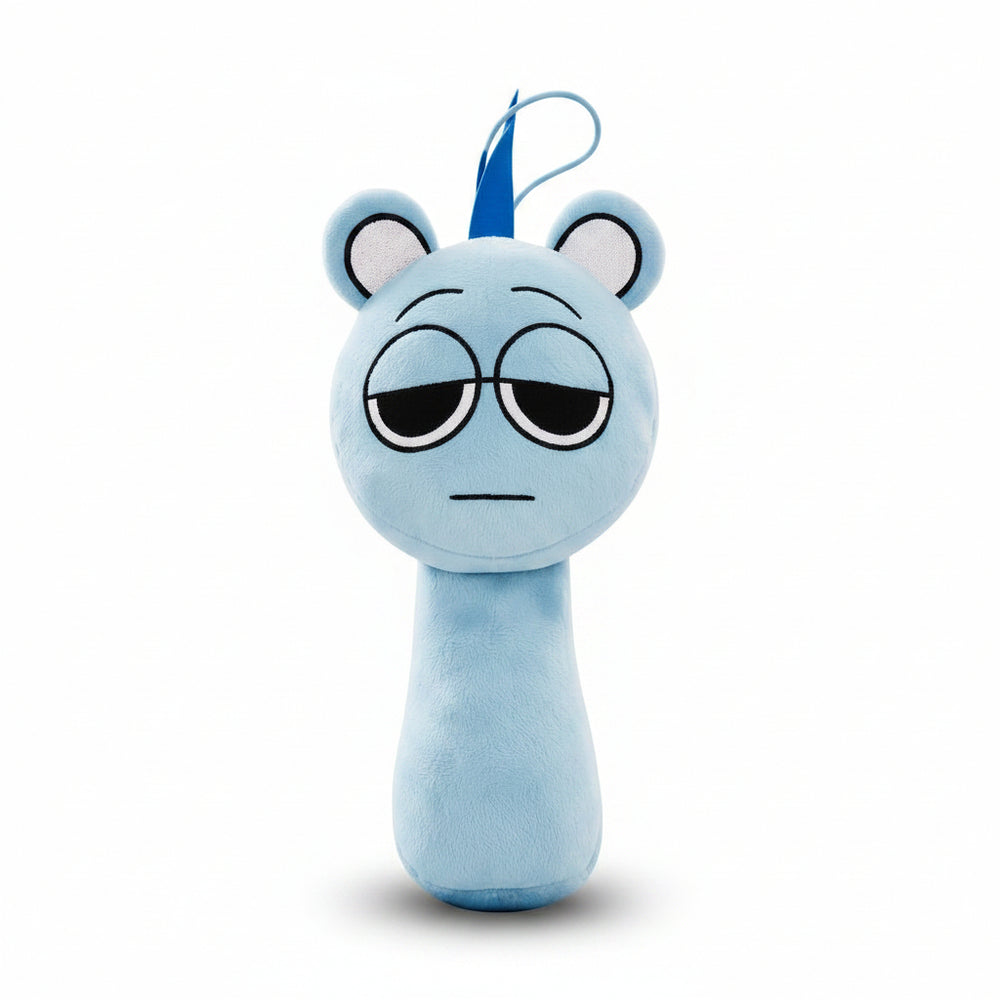 Sky Sprunki Plush Toy — Cyan Stuffed Animal 20cm