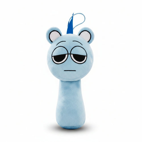 Sprunki Sky Plush Toy - Cyan Stuffed Animal Game Character Gift