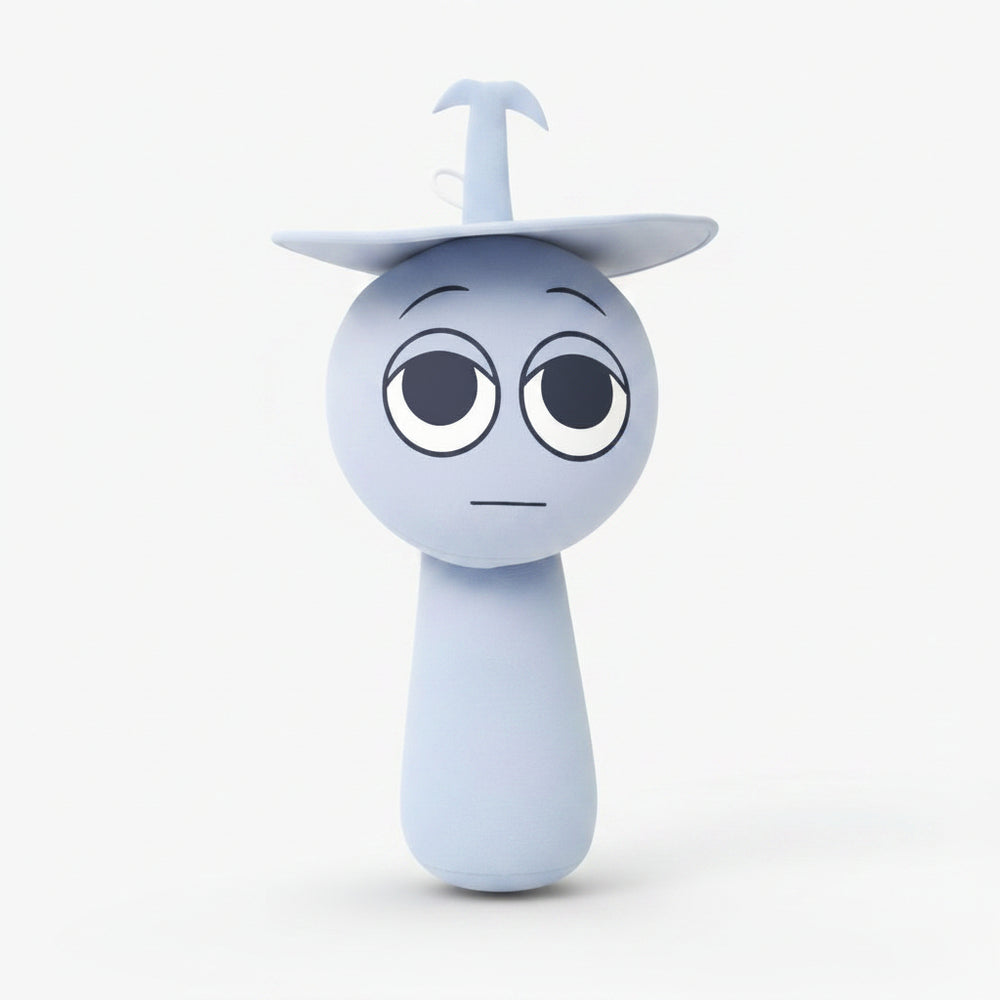 Clukr Sprunki Plush Toy — Silver Stuffed Animal 20cm