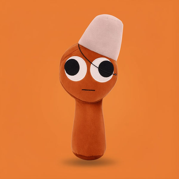 Sprunki "Brud" Plush Toy - Brown Stuffed Animal, 20-30cm | Toylvia