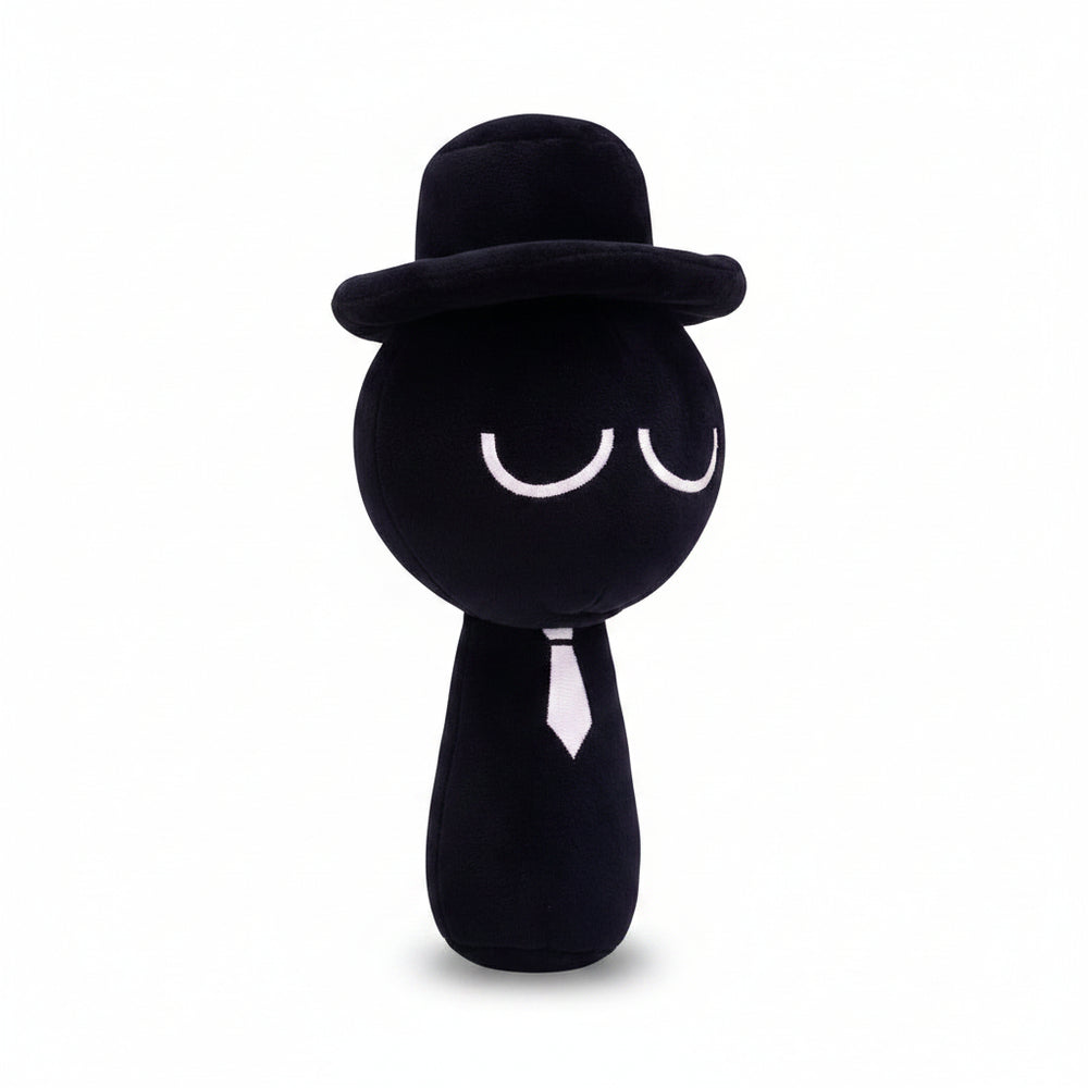 Black Sprunki Plush Toy — Black Stuffed Animal 20cm