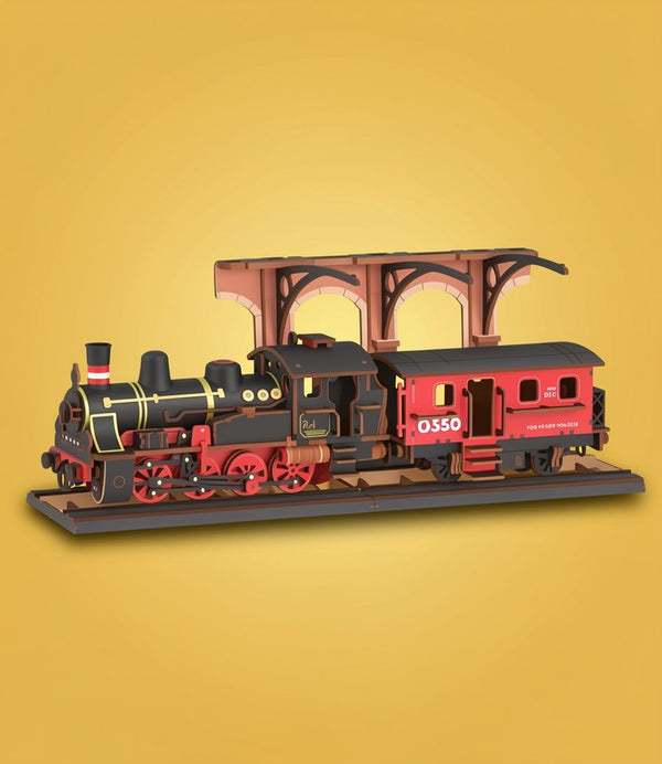 Rolife Steam Journey 3D Wooden Puzzle | 405PCS Train Model | ToyIvia