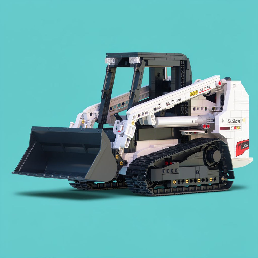Reobrix RC Bobcat Loader Building Set | 1366PCS Electric Model | Toylvia