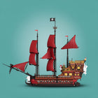 Red Sail Pirate Ship Building Set | 2776PCS Fabric Sails | ToyIvia