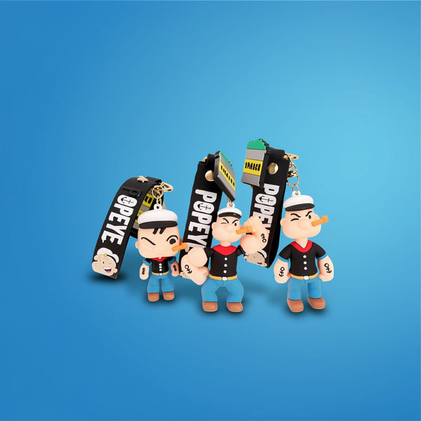 Popeye Kawaii Keychain - Cartoon Pendant Bag & Car Accessory