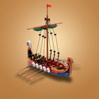 MOC Medieval Viking Ship Building Blocks Set (463 PCS) - Ocean Adventure Boat Model | Toylvia™