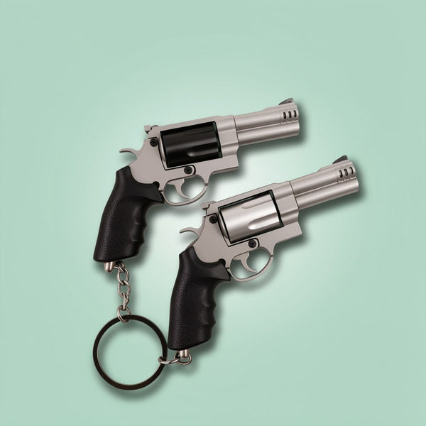 Mini M500 Revolver Metal Keychain Collectible - Detachable Alloy | Toylvia™