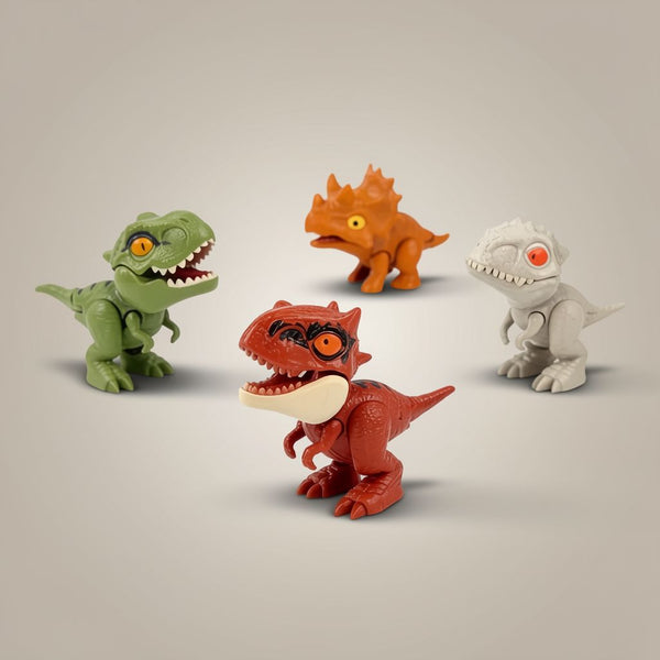 Mini Finger Dinosaur Toys - 5/10/20pcs Bite-Action Dino Figures | Interactive Funny Cartoon Hand Puppets for Kids