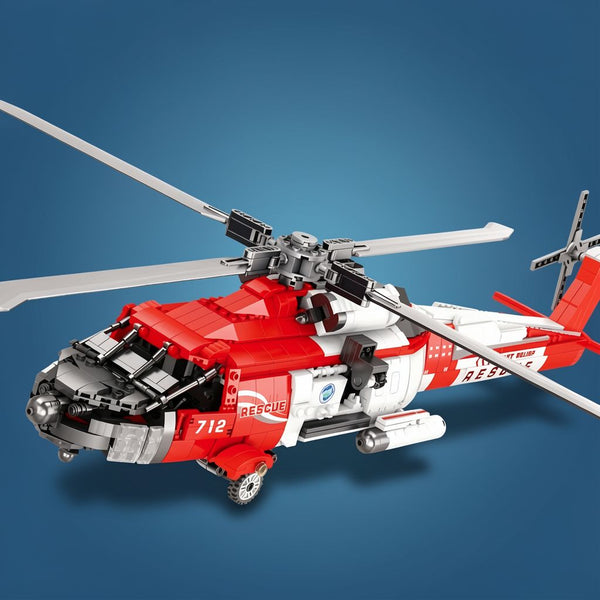HH-60J Black Hawk Helicopter Building Set | 1093PCS Military Model | ToyIvia