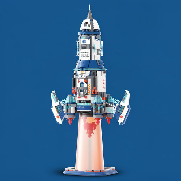 Deformable Space Rocket Building Set | 950Pcs 2-in-1 STEM Toy | Toylvia