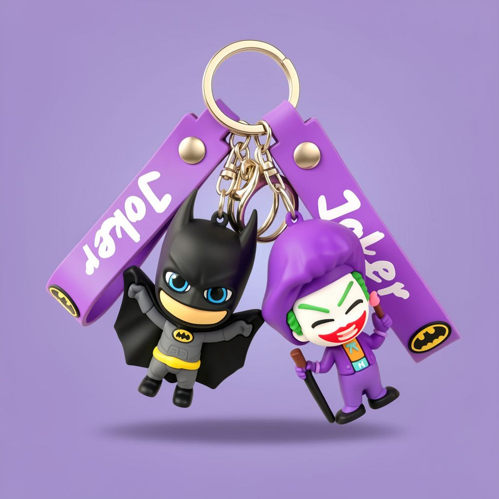 Creative Cartoon Villain & Hero Keychain - Dripping Style Bag & Car Charm | Toylvia™