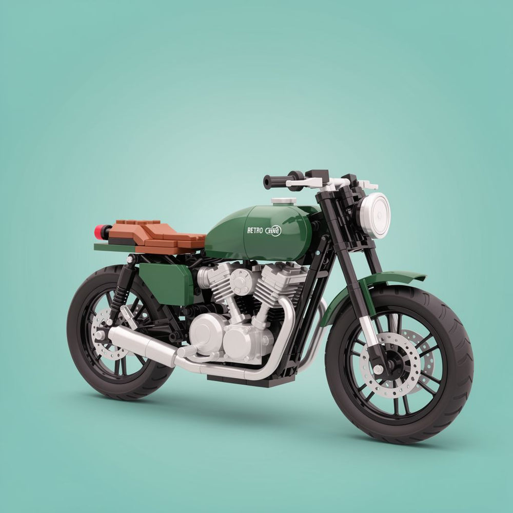 Classic 1:8 Super Motorbike Building Bricks Set - 600+pcs City Racer