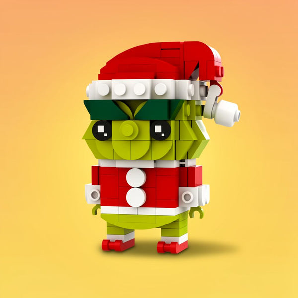 Christmas Green Monster MOC Building Blocks Set (184 PCS) - DIY Creative Model Gift | Toylvia™