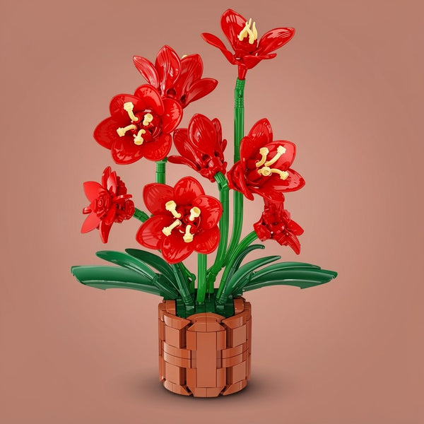 Amaryllis Flowers Bonsai Building Set | 503PCS Botanical Model | ToyIvia