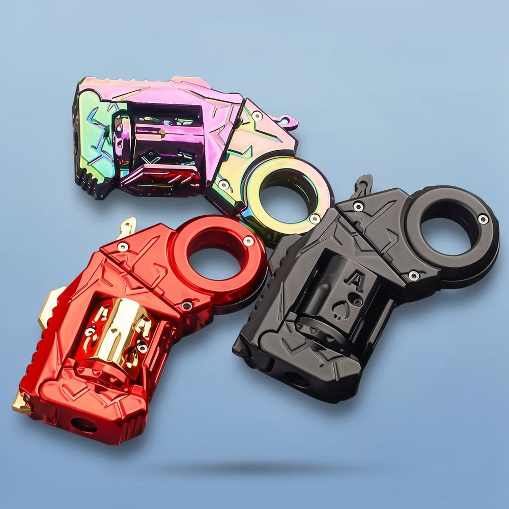 Alloy Mini Fidget Toy Gun | One-Button Shell Ejection Spinner | ToyIvia
