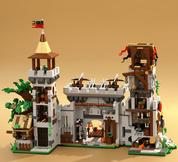 2568PCS Knight's Fortress Medieval MOC Building Blocks Set