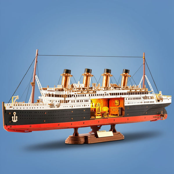 1912 Eternal Atlantic Voyager 3D Wooden Puzzle | 433PCS Model Kit | ToyIvia