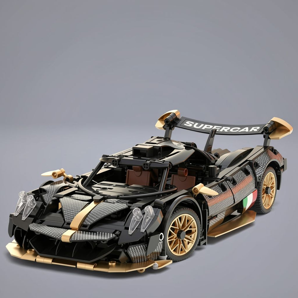 1218PCS Racing Supercar 1:14 Scale Building Blocks Model Car