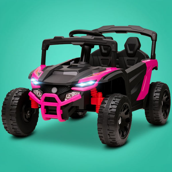 12V Kids Ride-On Pink UTV | Battery Powered Electric Truck | ToyIvia